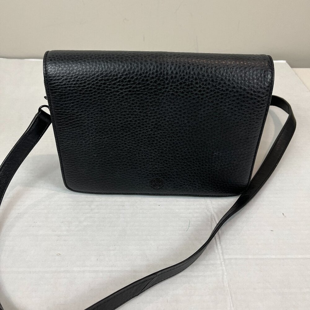 Dagney Dover Black Leather Crossbody Bag